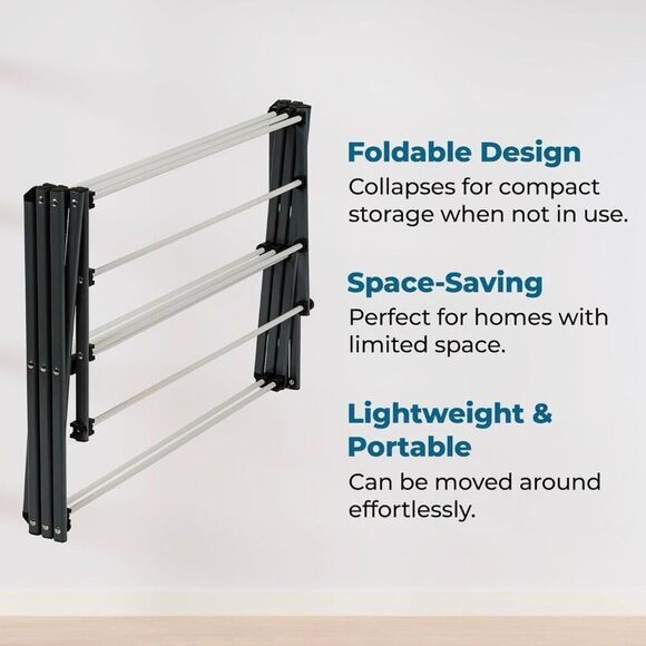 Honey-Can-Do Collapsible, Durable, Space-Saving Laundry & Towel Drying Rack - Picture 5 of 6